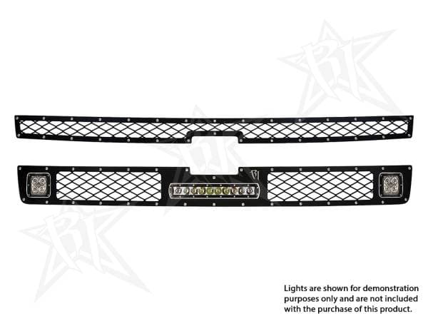 Rigid Industries Chevy 2500/3500 - 2011-2013 Grille Kit - 2XDually/D2, 10" SR-Series