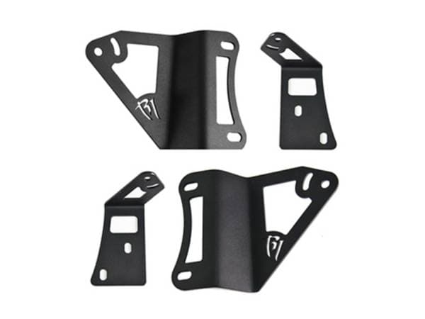 Rigid Industries Jeep JK- Q-Series A-pillar Mounts (fits two Q-Series)