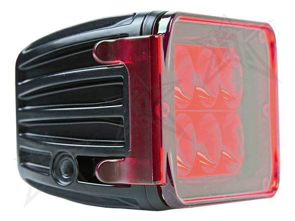Rigid Industries Protective Polycarbonate Cover - Dually/D2 - Red