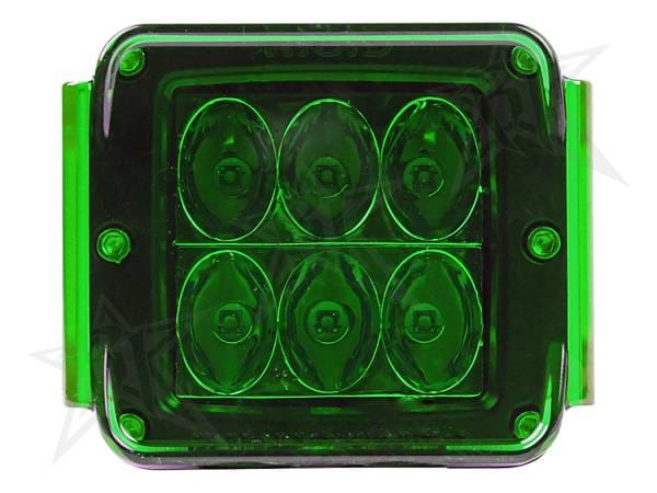 Rigid Industries Protective Polycarbonate Cover - Dually/D2 - Green