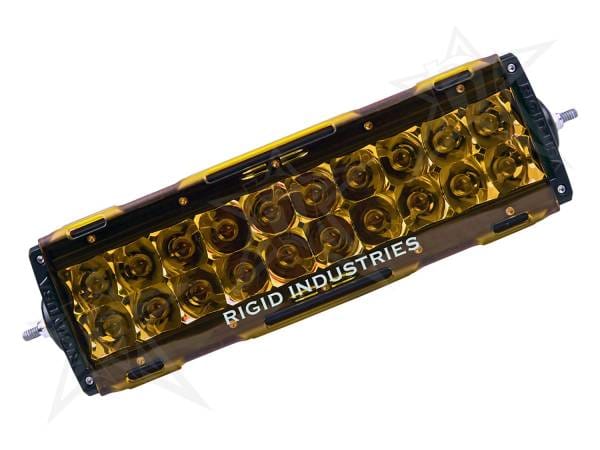 Rigid Industries 10" E-Series Light Cover - Amber -trim 4" & 6"