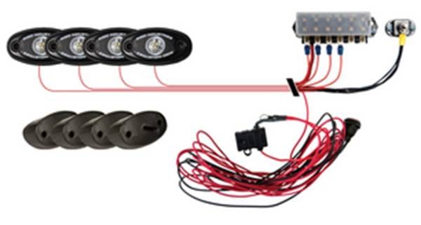 Rigid Industries Rock Light Kit- Amber (4 lights)