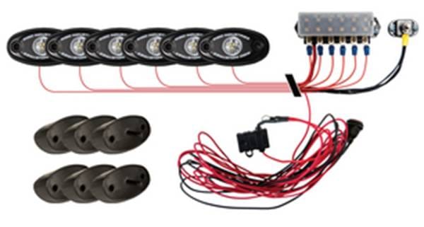 Rigid Industries Rock Light Kit- Red (6 lights)